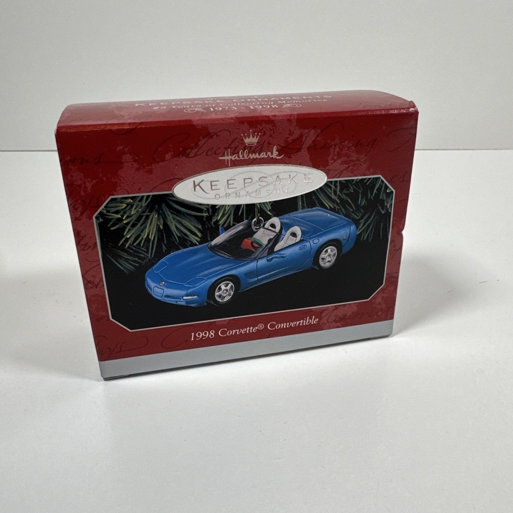 1998 Hallmark Keepsake Ornament Chevrolet‎ Corvette Convertible Blue
